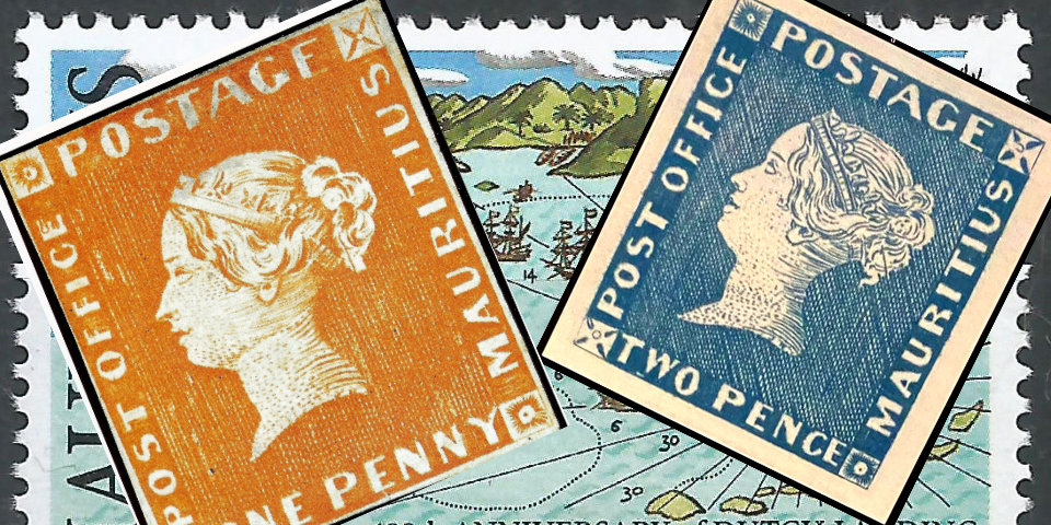 Blue Mauritius Stamps